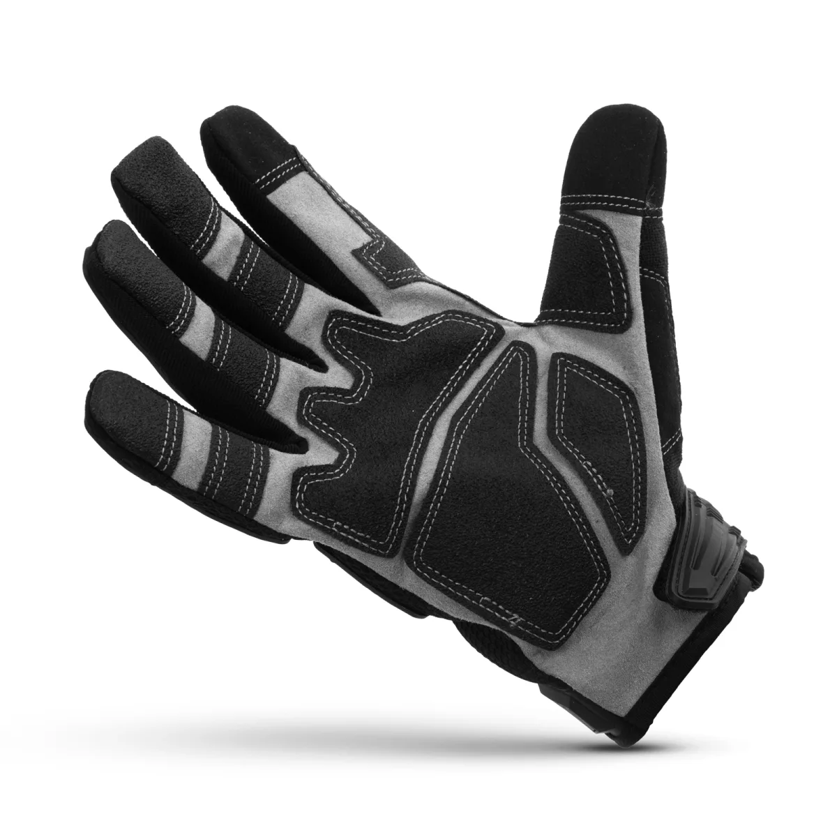 Manusi protectie XL cu insertii PVC si varfuri tactile, palma intarita, standard EN388 2131XP - imagine 2
