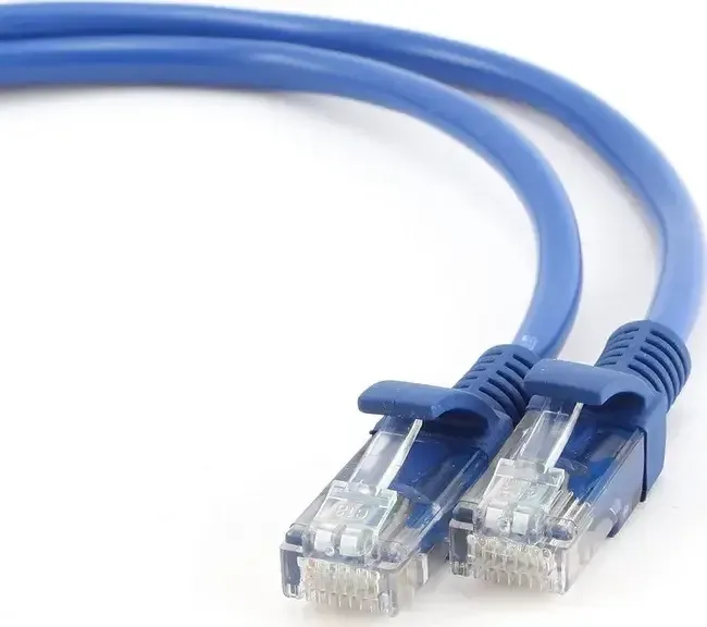 Cablu Patch cord UTP Cat5e RJ45-RJ45 25cm litat CCA albastru Gembird PP12-0.25M/B