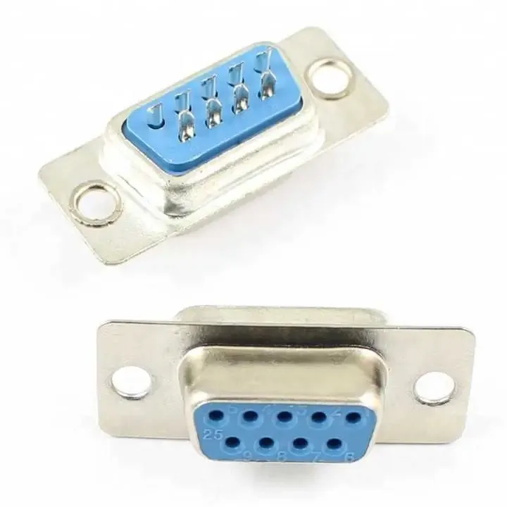 Set 10 conectori SUB-D SERIAL RS232 9 pini mama CONNFLY DS1033-09FUNSISS-CT-10 - imagine 2
