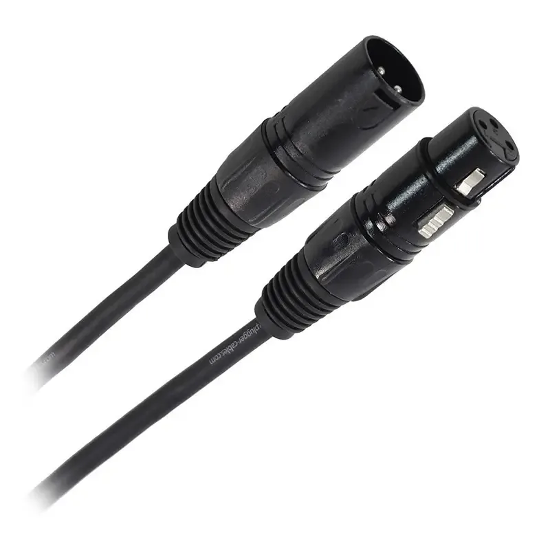 Cablu Professional XLR 3pin DMX mama - XLR 3pin DMX tata 10m PLUGGER PLU CABD XF3XM3 10M0 EAS