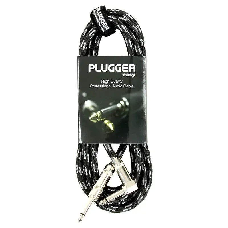 Cablu audio Professional Jack 6.35 mm tata 90 grade - Jack 6.35 mm tata mono 3m PLUGGER PLU CABT JMMJMC 3M00 EAS - imagine 3
