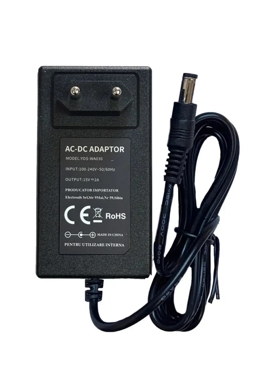 Alimentator retea 15V 2A mufa 5.5/2.5mm (501-1)
