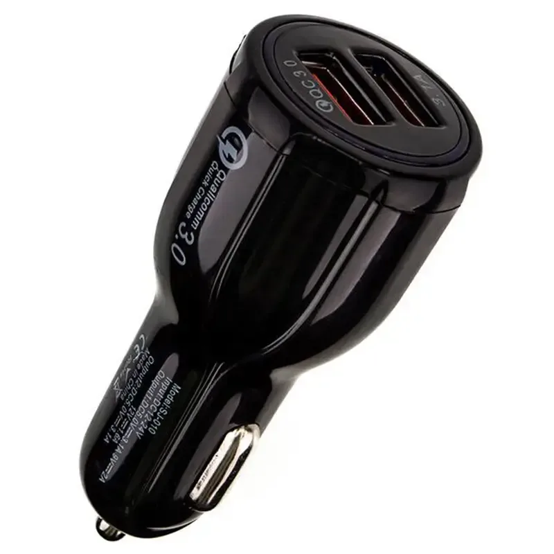 Incarcator auto 12-24V 33W USB QC3.0 18W +USB 15W SJ-010 SPACER - imagine 2