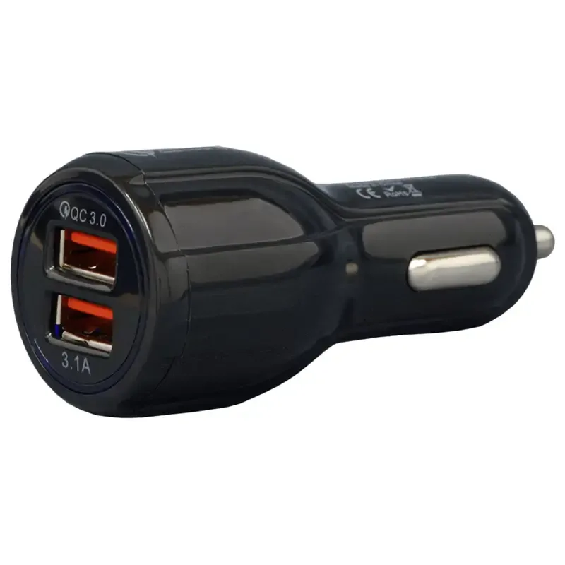 Incarcator auto 12-24V 33W USB QC3.0 18W +USB 15W SJ-010 SPACER - imagine 3