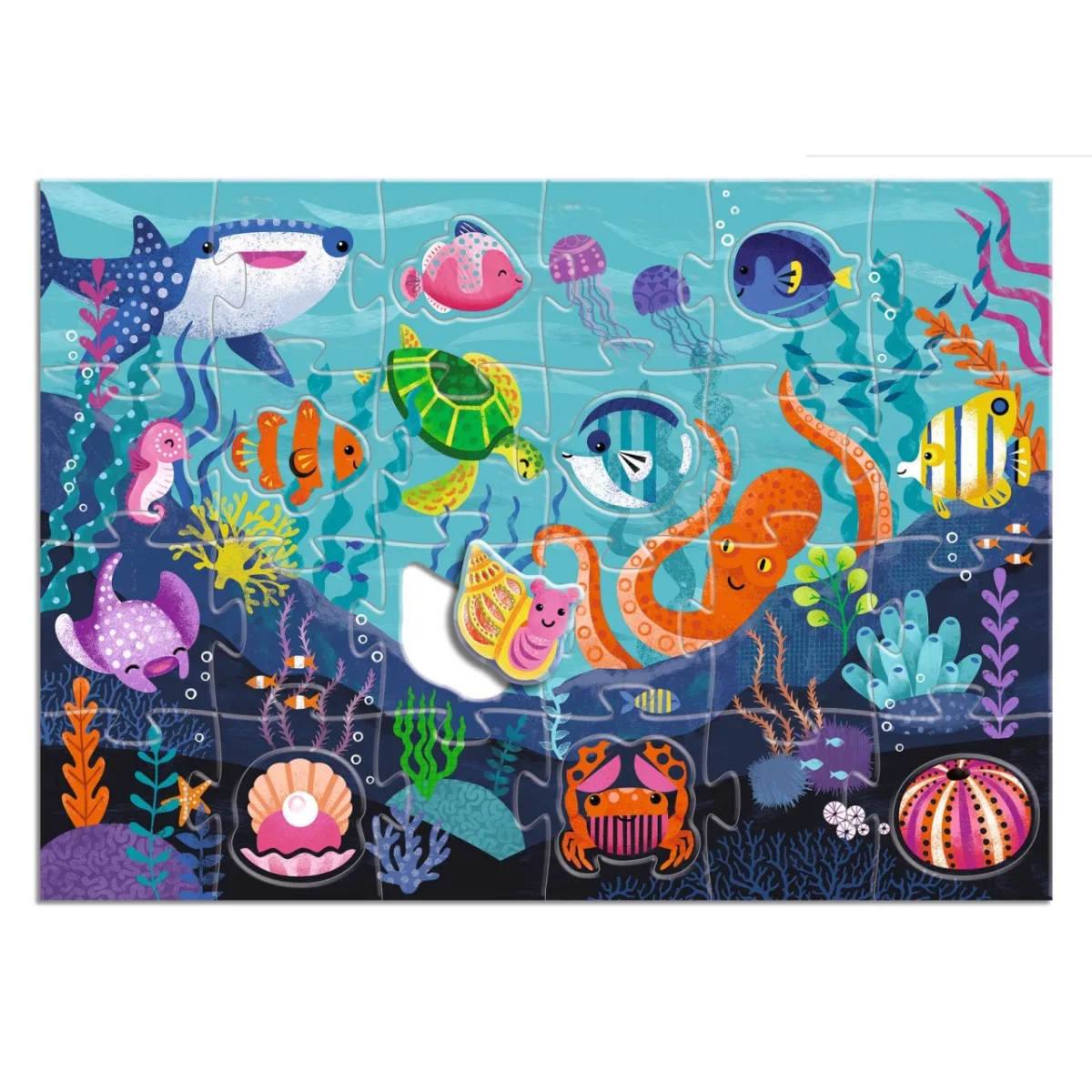 Puzzle gigant Aventuri in mare, Djeco - imagine 4