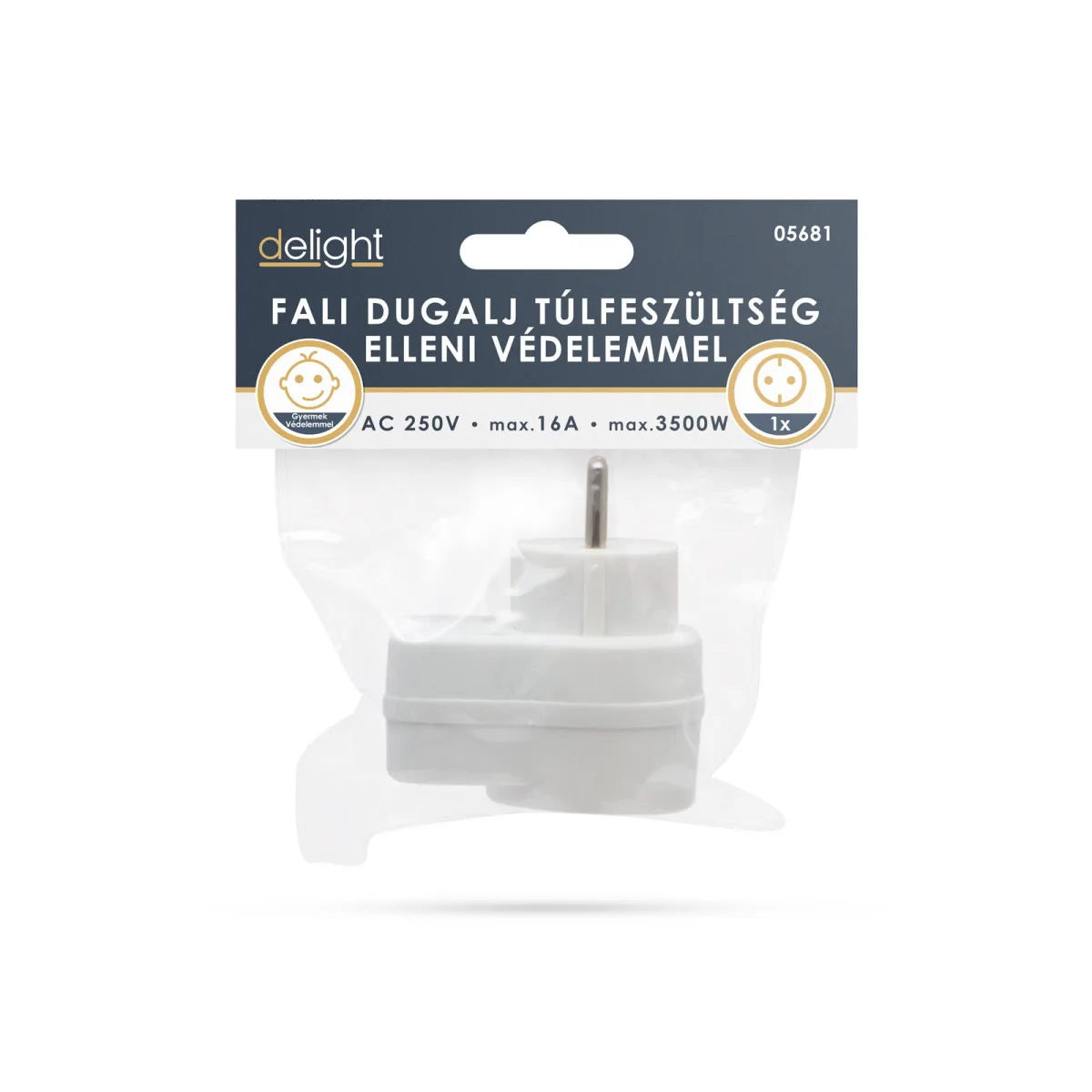 Adaptor de Perete cu Protectie la Supratensiune, 16A pentru Prize, 230V - imagine 4
