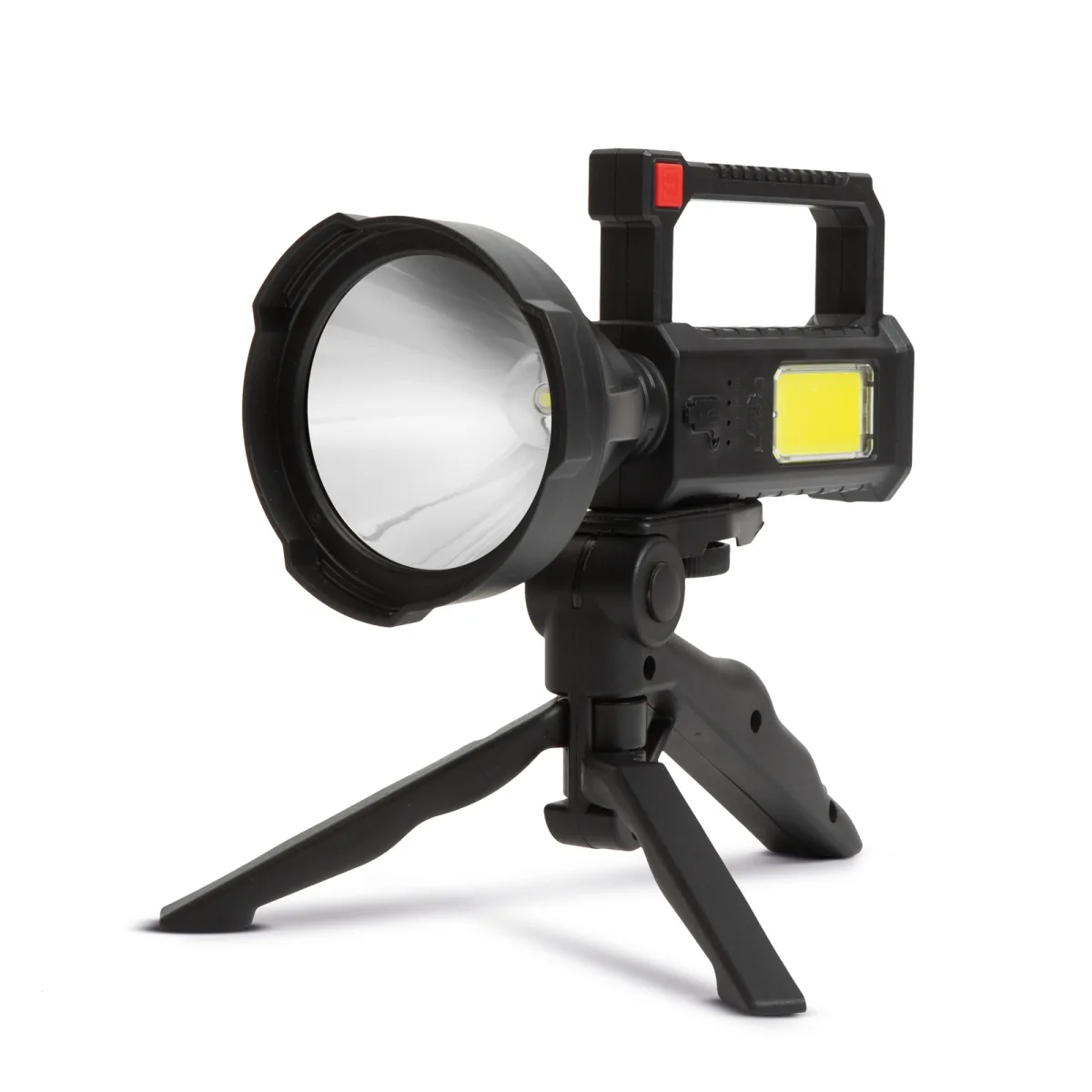 Lanterna cautare LED 580 lumeni, cu trepied, acumulator 1200 mAh, raza 200 m, IP55, multifunctionala