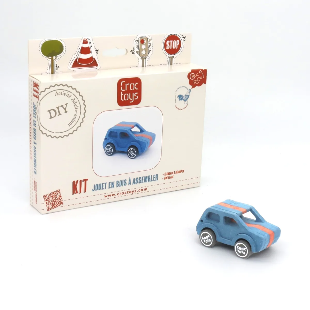 Set de constructie vehicul electric Monik, Croc toys - imagine 5