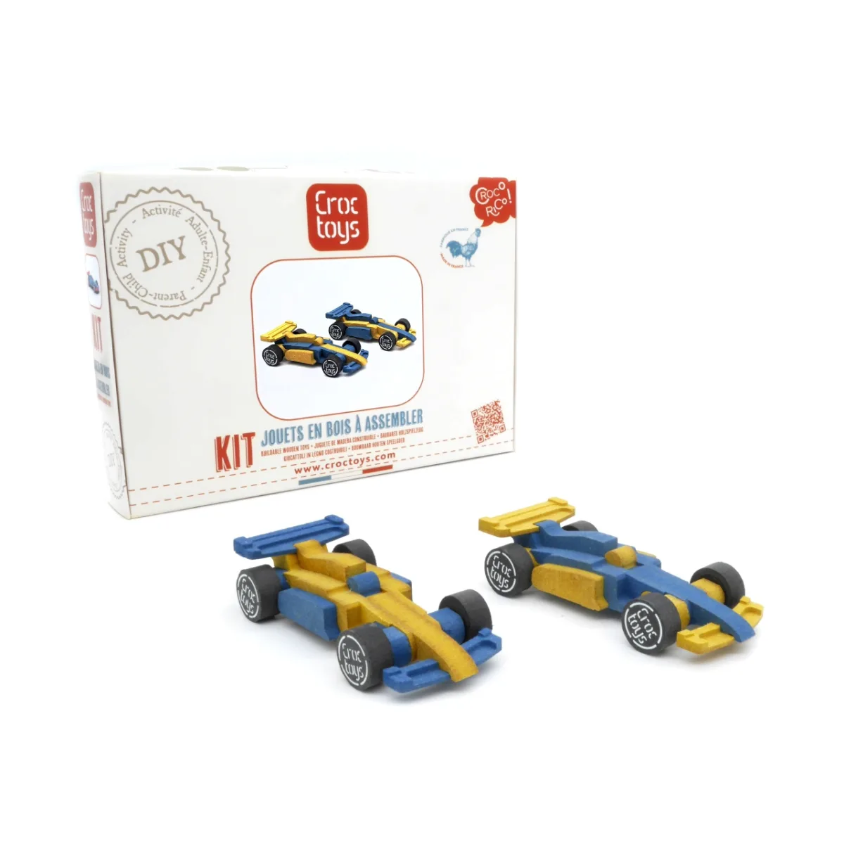 Set de constructie 2 masini de curse, Croc toys