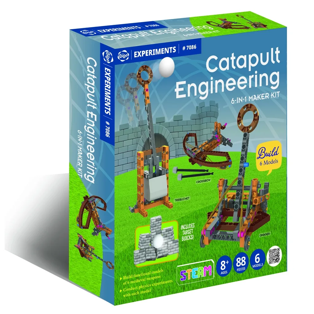 Kit STEM Construieste catapulte, Genius Toy