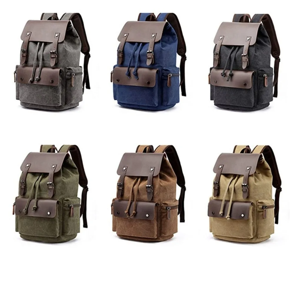 Rucsac 15,6 inch, 20 L, doua bretele, multiple compartimente, albastru inchis maro, laptop