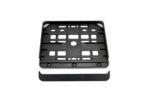 Suport numar inmatriculare negru pentru motocicleta 15 x 19cm