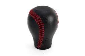 Nuca schimbator de viteza din piele cu cusatura rosie