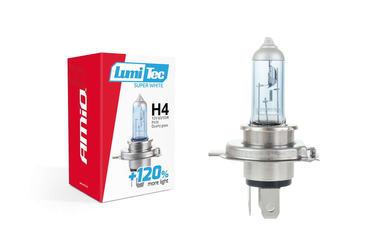 bec halogen h4 12v 60 / 55w lumitec superwhite + 120% 1 Bec halogen H4 12V 60 / 55W LumiTec SuperWhite + 120%