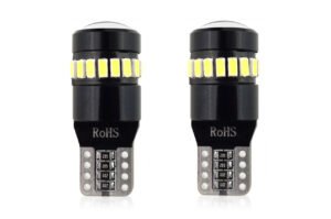 Set becuri auto cu LED CANBUS compatibil T10 W5W 19 SMD Alb 12V, destinat competitiilor auto sau off-road