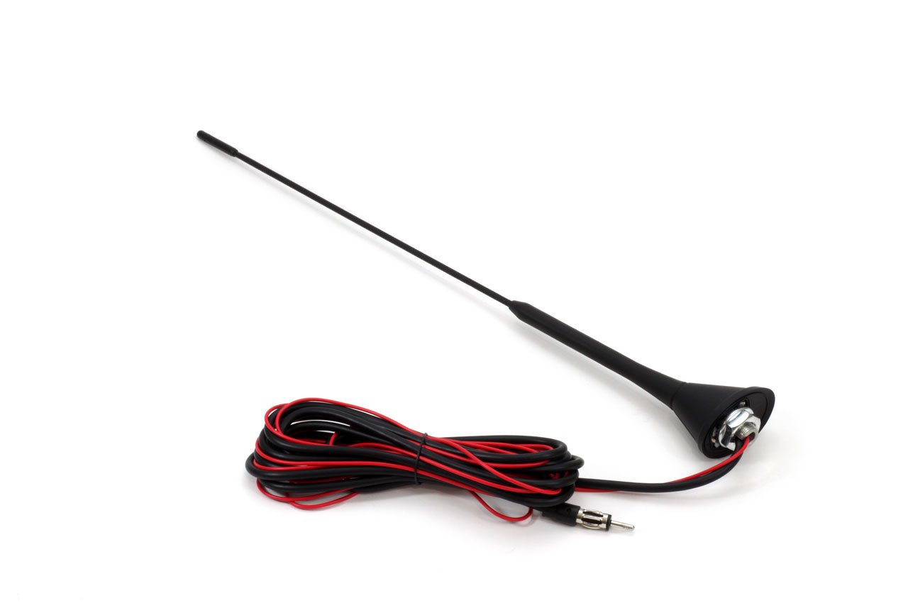 antena radio auto universala 40cm cu amplificator ant08 1 Antena radio auto universala 40cm cu amplificator ANT08