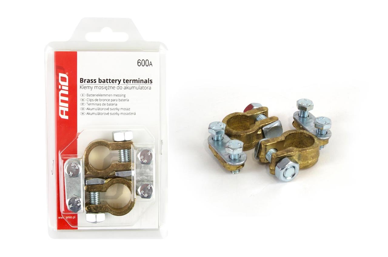 clema pentru baterie auto din alama 600amp 2 buc (borne baterie) 3 Clema pentru baterie auto din alama 600AMP 2 buc (borne baterie) - imagine 3