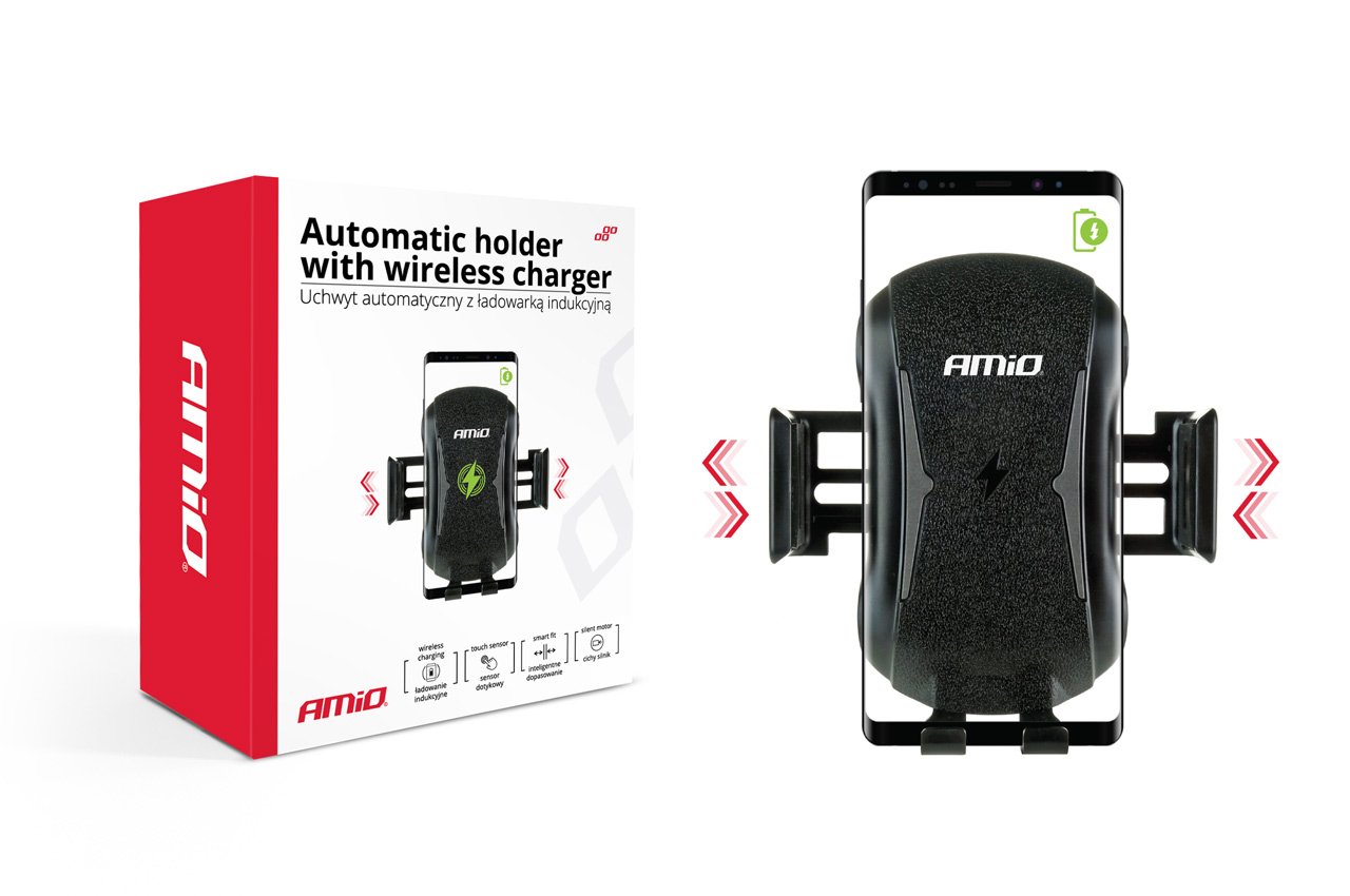 suport auto inteligent pentru telefon cu incarcare wireless phw-02 3 Suport auto inteligent pentru telefon cu incarcare wireless PHW-02 - imagine 3