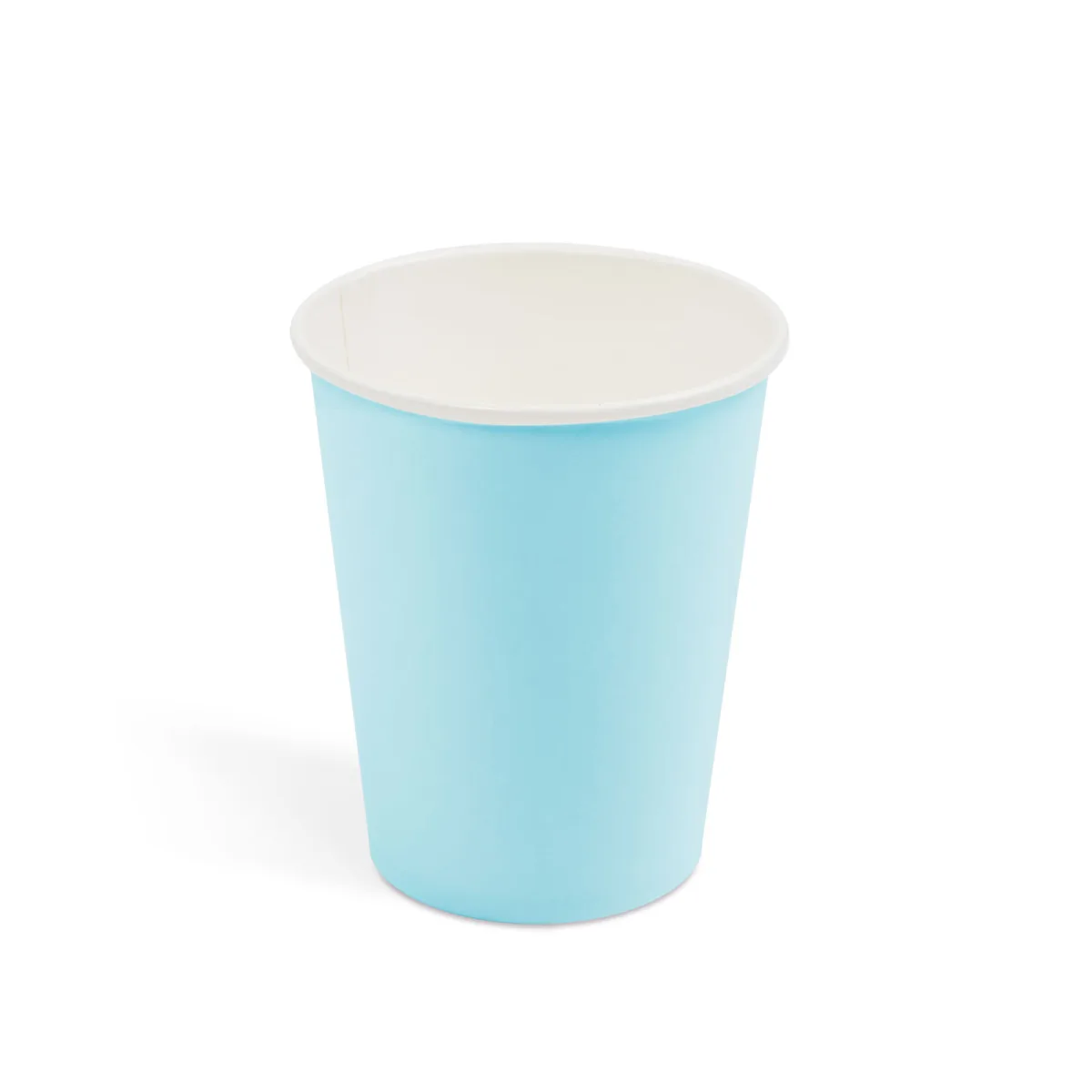 Pahare carton albastre 250 ml, set 12 buc, pahare de unica folosinta pentru petreceri - imagine 2