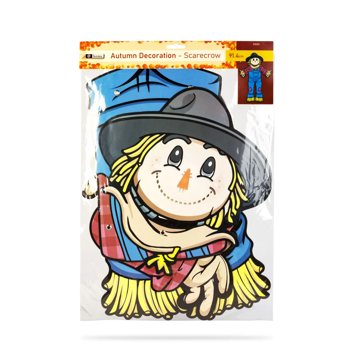 Decoratiune sperietoare, 91 cm, decor hartie Halloween cu membre mobile, montaj usor - imagine 3