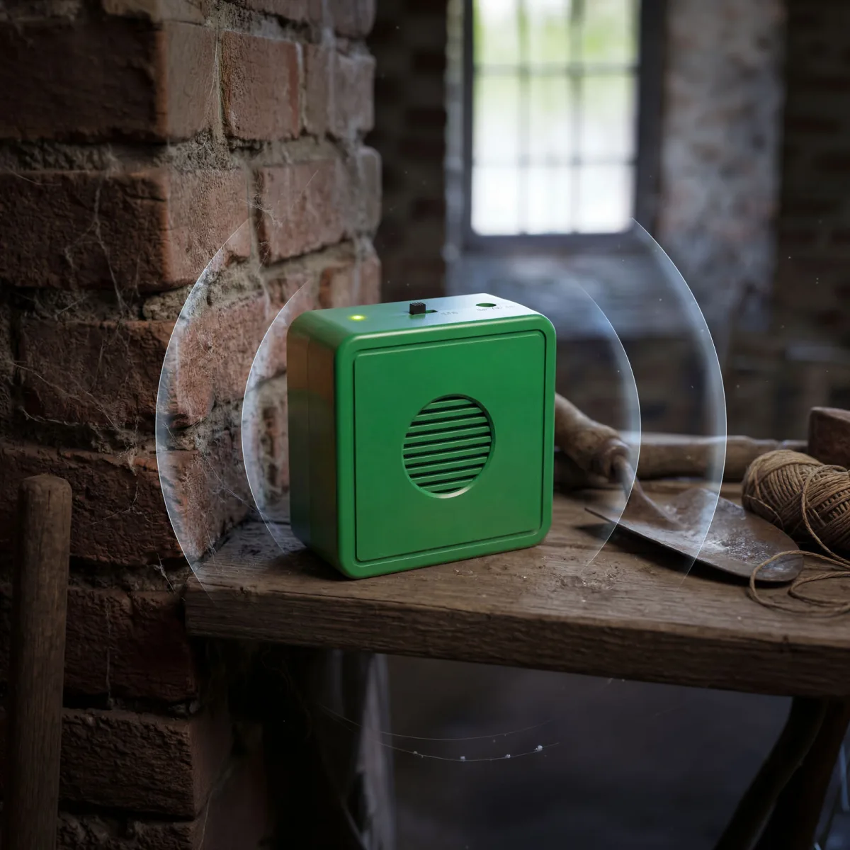 Aparat anti rozatoare cu ultrasunete, portabil, 25-55 kHz, acoperire 30 mp, 2 x AA, verde