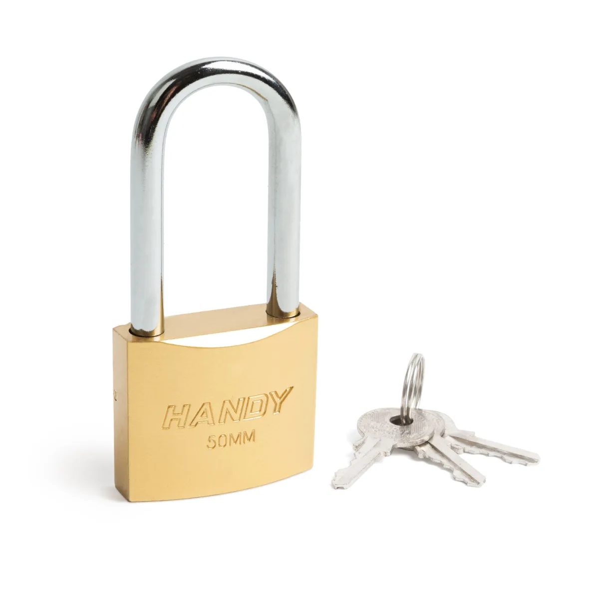 Lacat Metalic 50 mm cu Arc Lung Ø7.5 mm, Include 3 Chei