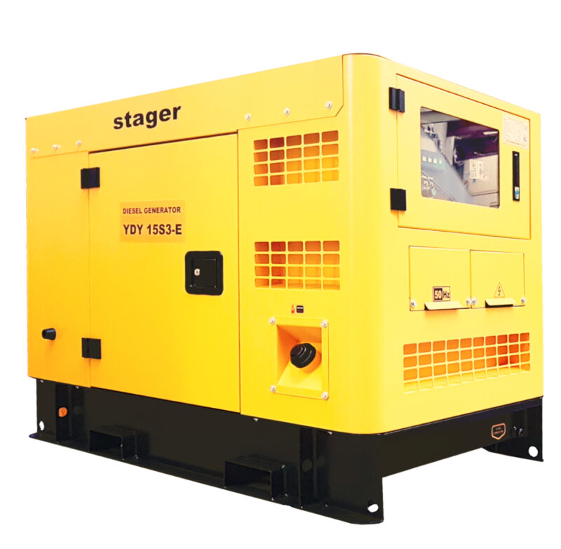 54741 9028 1158000015S3E 1 - Stager YDY15S3-E Generator insonorizat 15kVA, 19A, 1500rpm, trifazat, diesel - SOLGARDEN