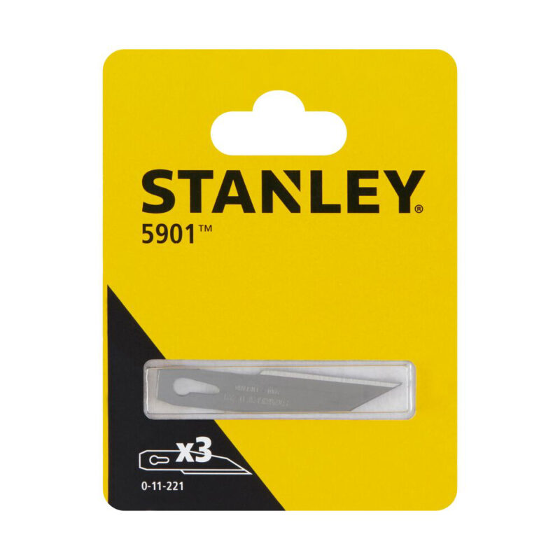 Ecomm Small 0 11 221 P1 06241204 - Stanley 0-11-221, 3x lame de precizie pentru cutit, 9mm latime, blister - SOLGARDEN
