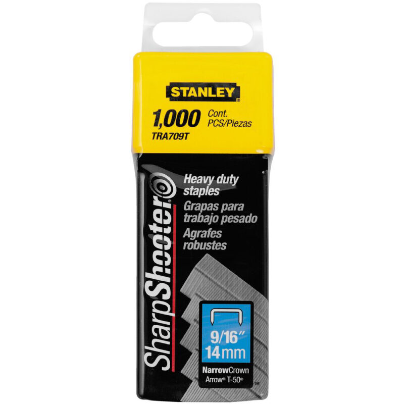 Ecomm Small TRA709T P1 06281343 - Stanley 1-TRA709T, capse 9/16 " pentru aplicatii profesionale, 14mm, 1000 buc tip G 4/11/140, blister - SOLGARDEN