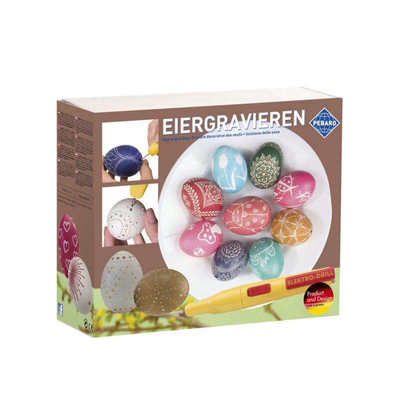 0354 Pack 11251440 - Pebaro 0354, Set pentru decorat oua, include culori si alte accesorii - SOLGARDEN