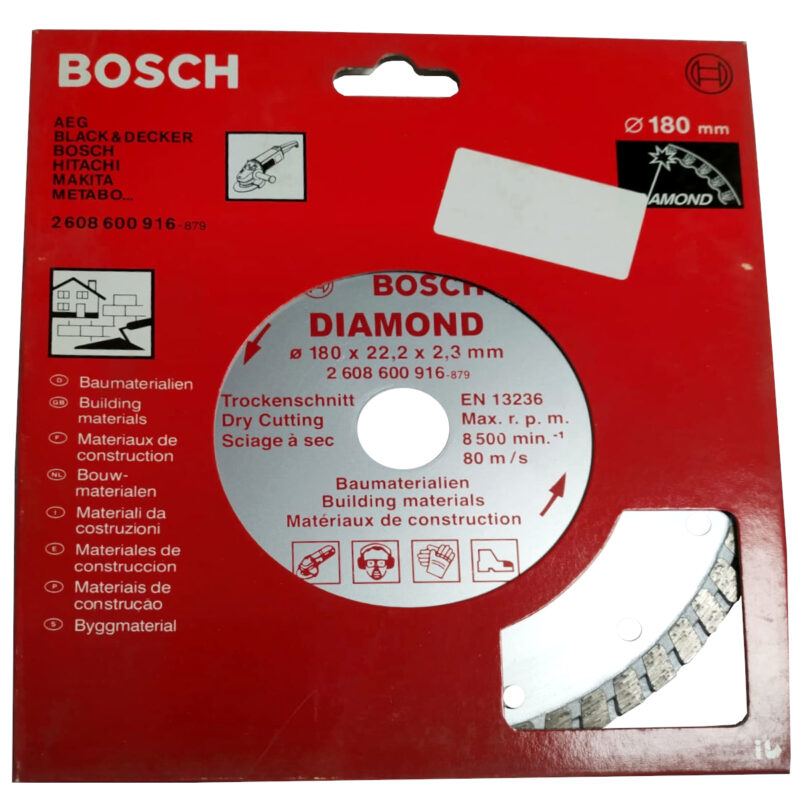 57163 10923 2608600916 - Bosch Disc diamantat TURBO 180mm (inlocuit de 2607019482) - SOLGARDEN