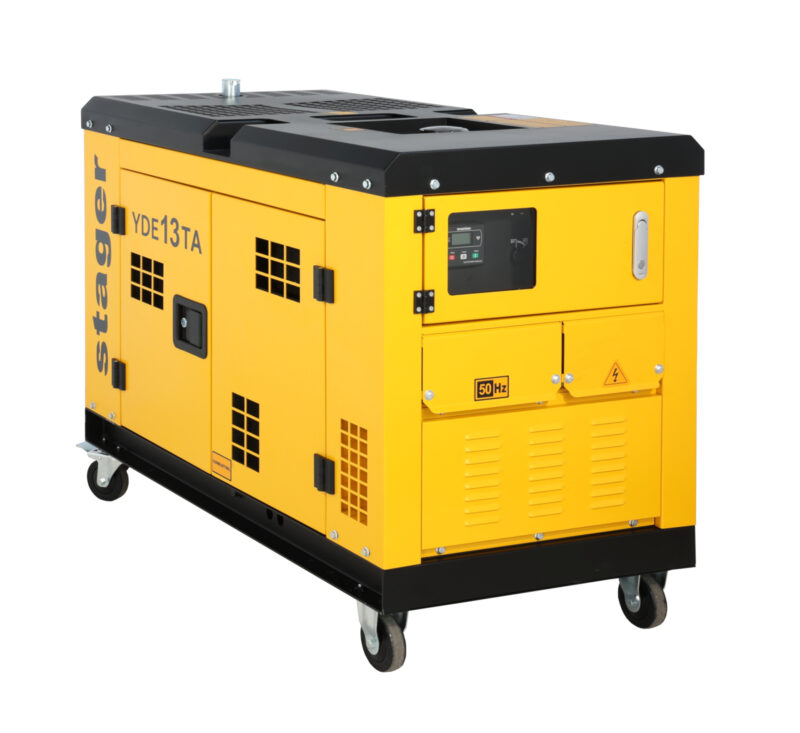 95001 16401 1158000013TA - Stager YDE13TA Generator insonorizat 10kVA, 39A, 3000rpm, monofazat, diesel, pornire electrica - SOLGARDEN