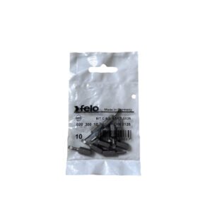 Set 10 biti Felo, seria Industrial profil Drept, C6.3, 3.0×0.5mm, 25mm