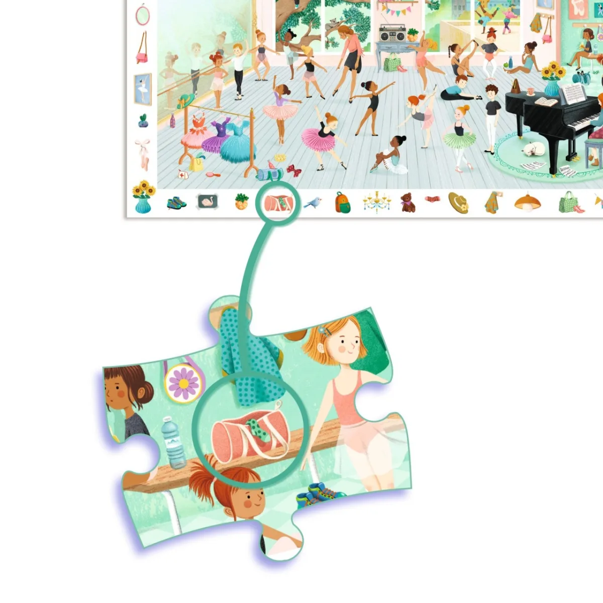 Puzzle observatie Scoala de dans, Djeco - imagine 3