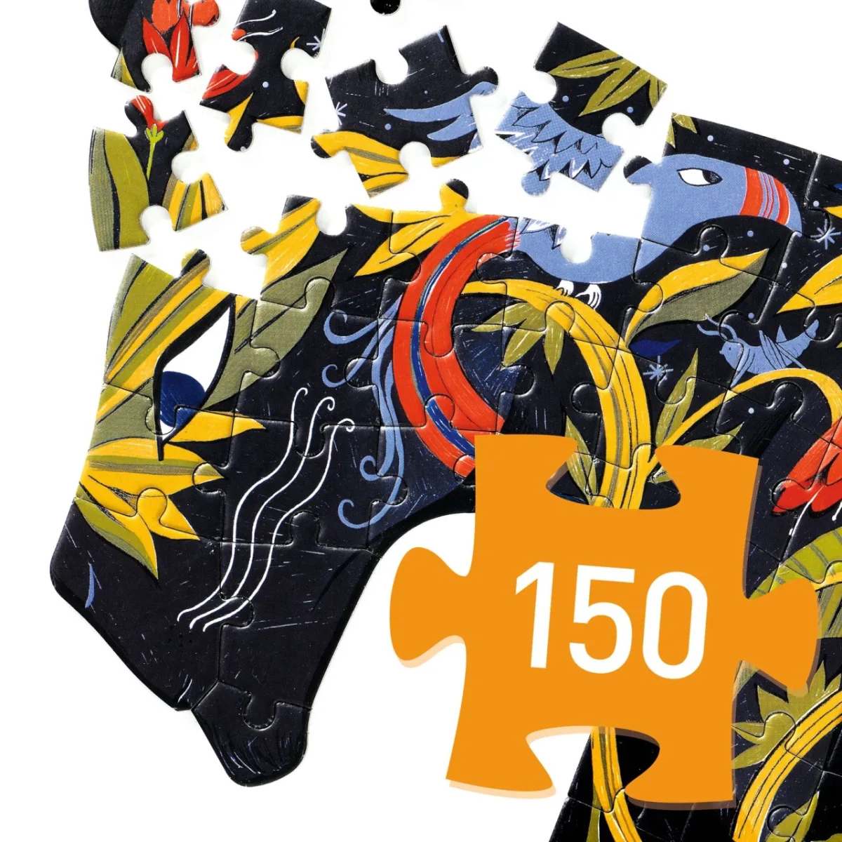 Puzzle Puzz'Art Pantera neagra, Djeco - imagine 2