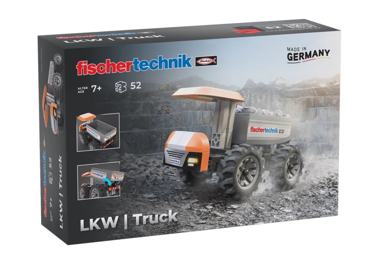 Kit STEM Camion de santier de asamblat si manevrat, Fischertechnik