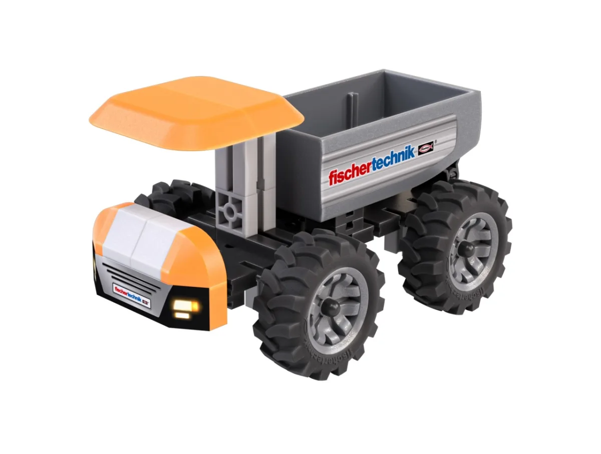 Kit STEM Camion de santier de asamblat si manevrat, Fischertechnik - imagine 5