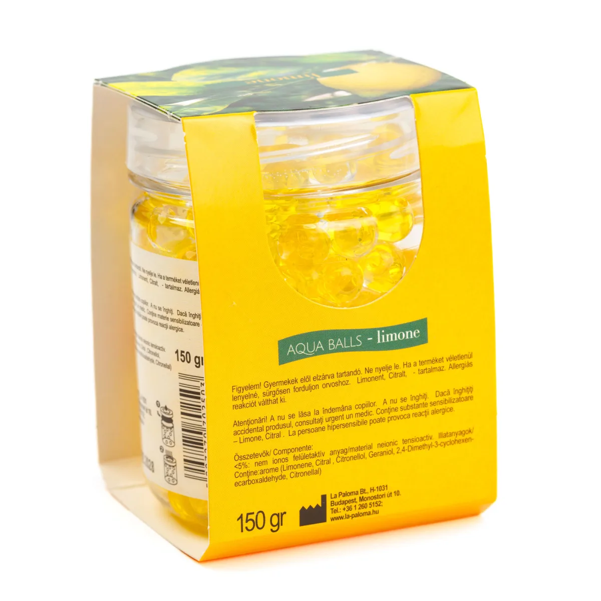 Odorizant Auto Paloma - Limone , Perle Parfumate, 150 g - imagine 3
