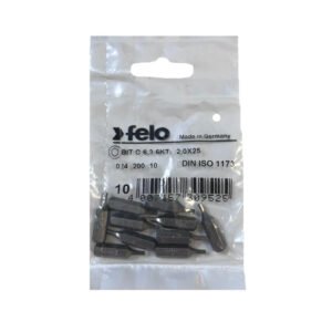 Set 10 biti Felo, seria Industrial profil HEX, C6.3, HX2.0, 25mm
