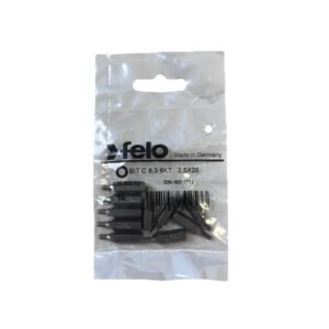 Set 10 biti Felo, seria Industrial profil HEX, C6.3, HX2.5, 25mm