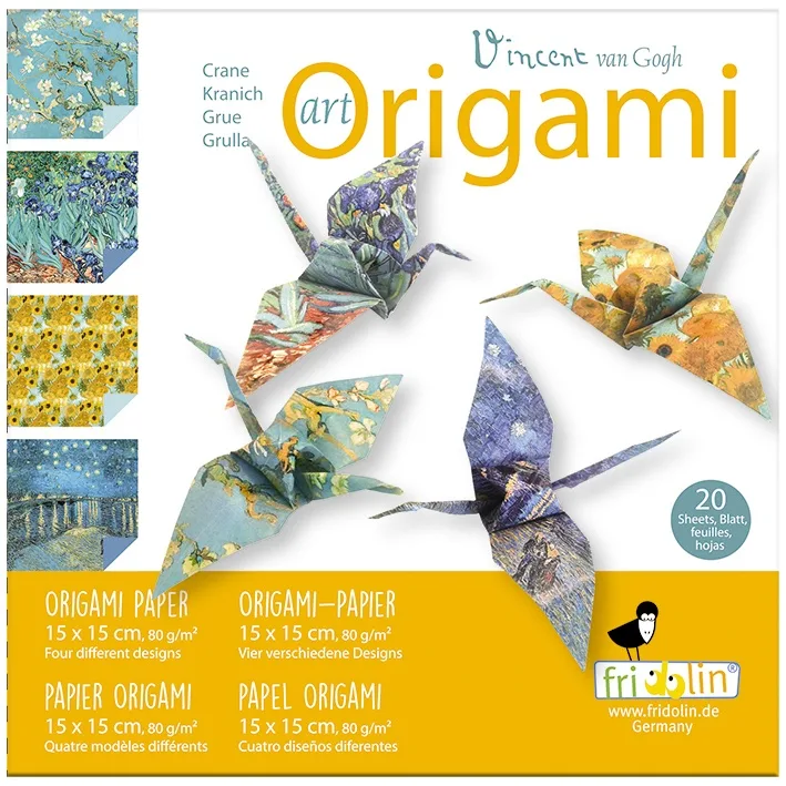 Origami pasari design Van Gogh, Fridolin