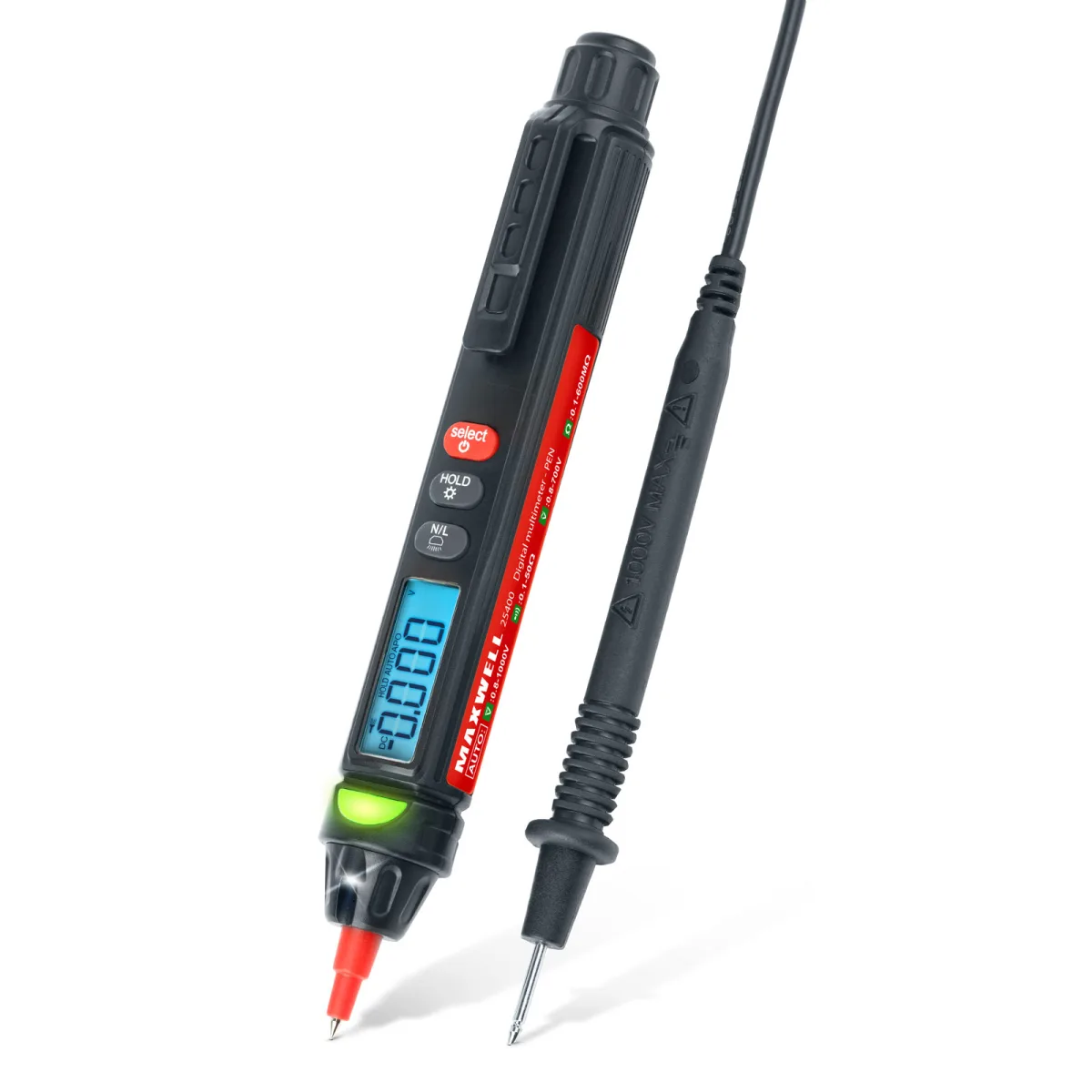Multimetru digital tip creion True RMS 1000V, NCV, frecventa, capacitate, compact