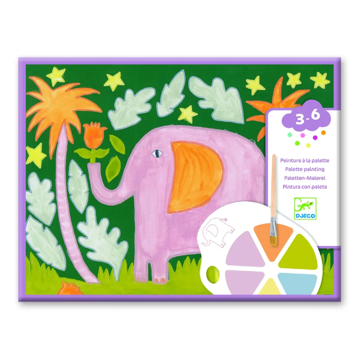 Joc creativ de pictura Animale salbatice, Djeco