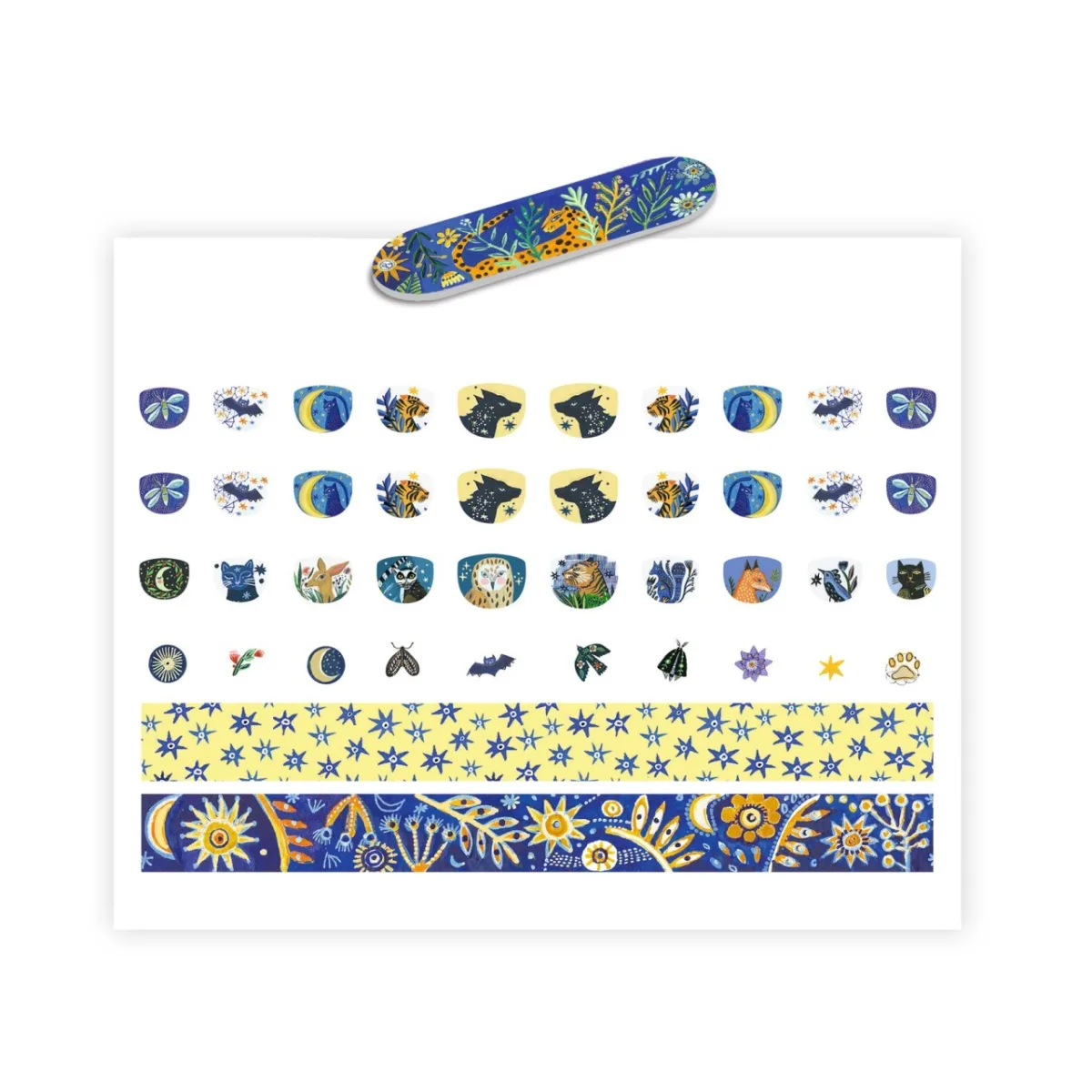 Stickere pentru unghii model Reflectia lunii, Djeco - imagine 2