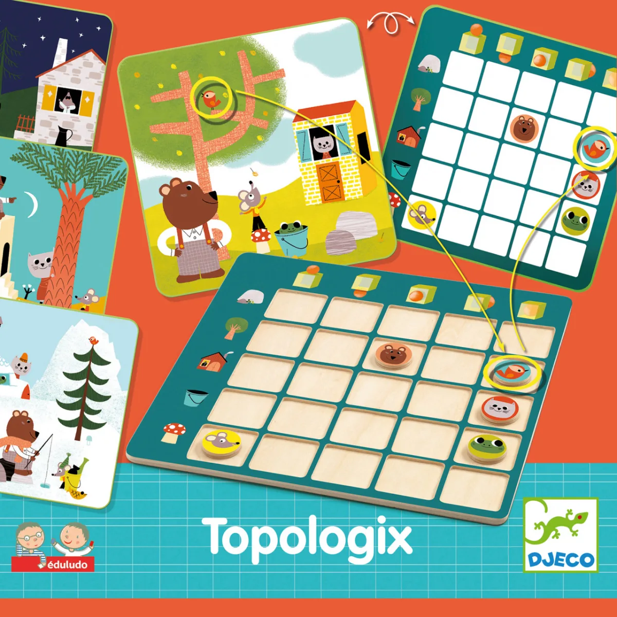 Joc de logica Eduludo Topologix, Djeco - imagine 2