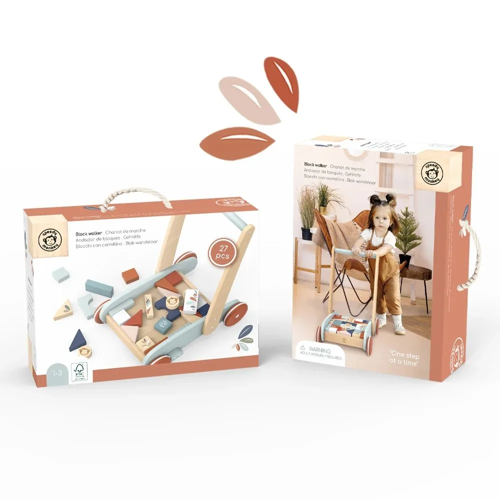 Carucior cu cuburi, Speedy Monkey - imagine 4