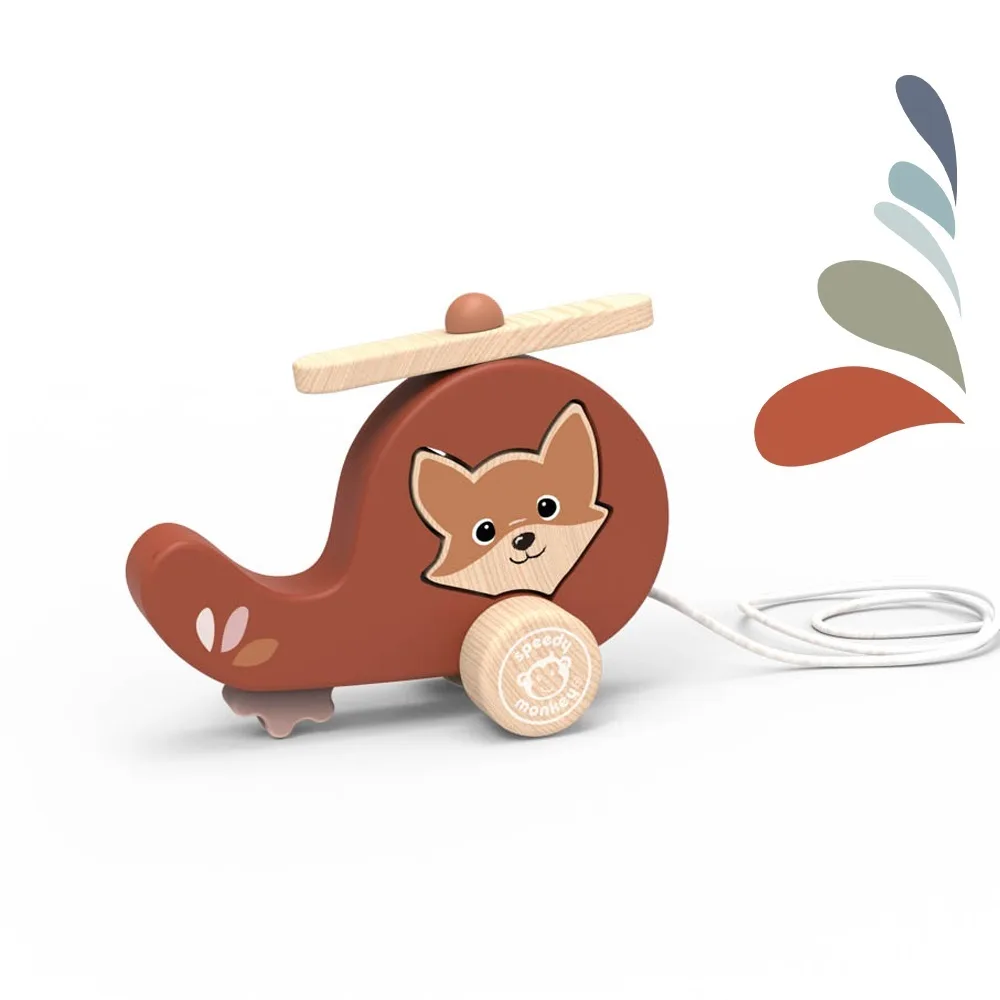 Elicopter de tras din lemn, Speedy Monkey