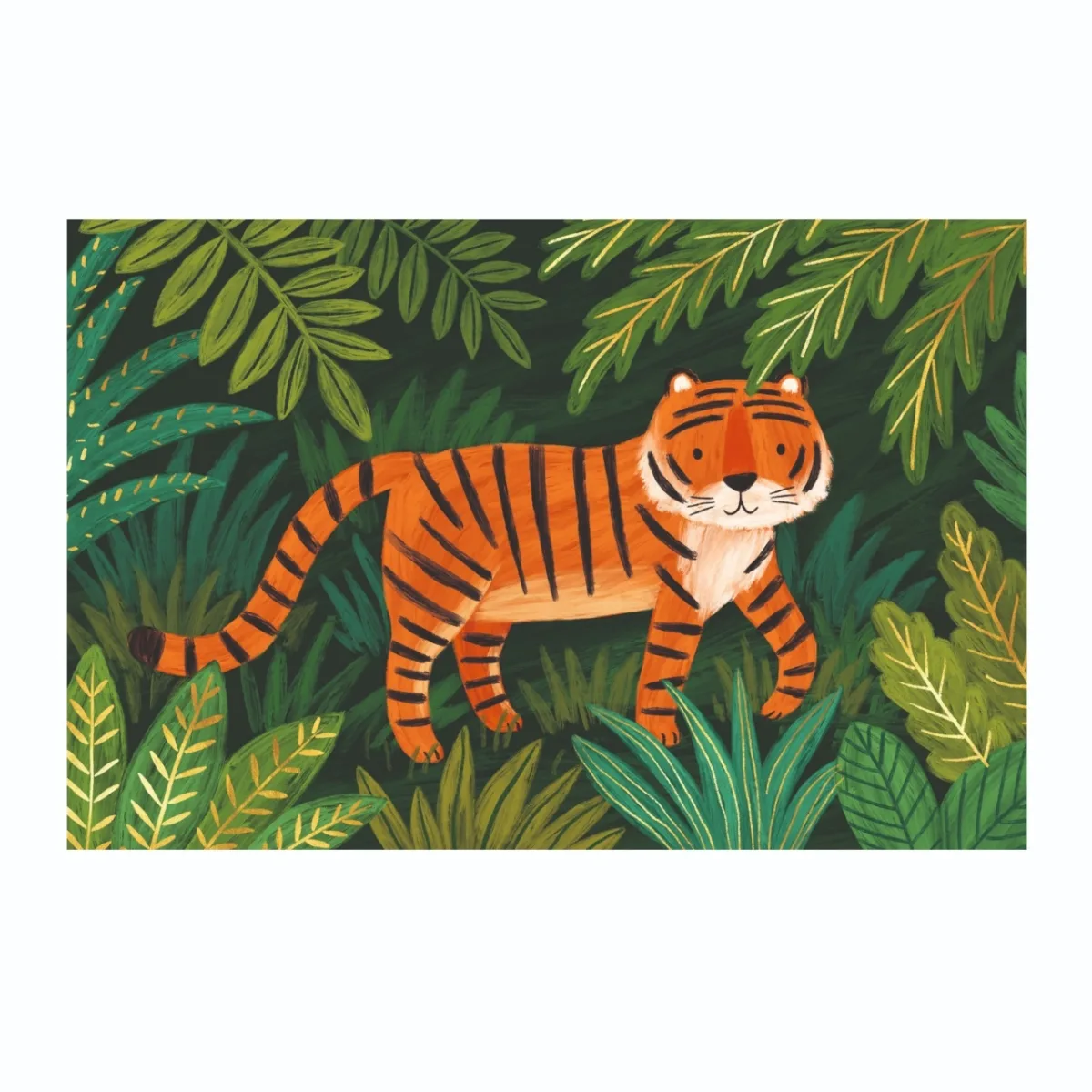 Set de invitatii cu animale din jungla, Djeco - imagine 4