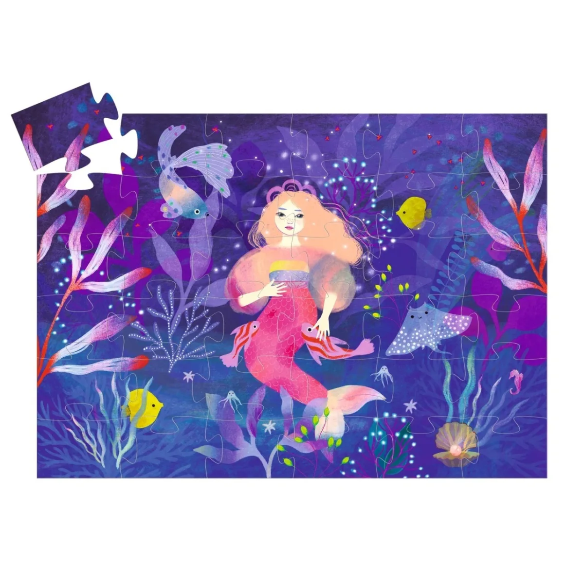 Puzzle Sirena Ella, Djeco - imagine 2