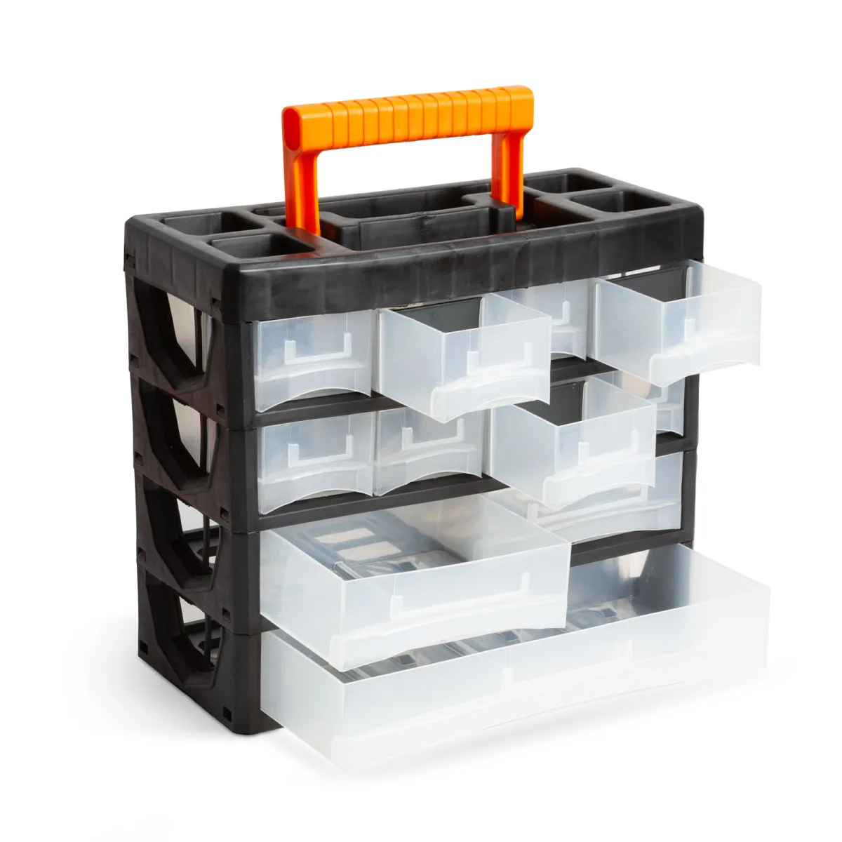 Organizator portabil cu 11 sertare pentru suruburi si piese, 315 x 270 x 145 mm - imagine 2